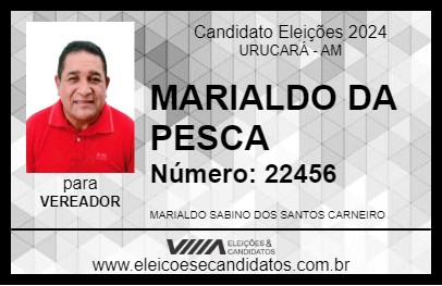 Candidato MARIALDO DA PESCA 2024 - URUCARÁ - Eleições