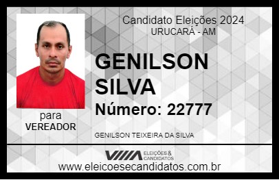 Candidato GENILSON SILVA 2024 - URUCARÁ - Eleições