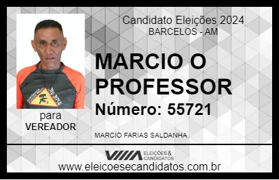 Candidato MARCIO O PROFESSOR 2024 - BARCELOS - Eleições