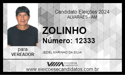 Candidato ZOLINHO 2024 - ALVARÃES - Eleições