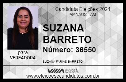 Candidato SUZANA BARRETO 2024 - MANAUS - Eleições