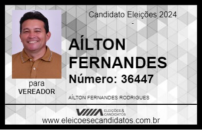 Candidato AÍLTON FERNANDES 2024 - MANAUS - Eleições