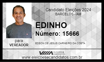 Candidato EDINHO 2024 - BARCELOS - Eleições