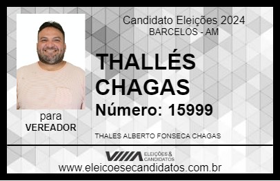 Candidato THALLÉS  CHAGAS 2024 - BARCELOS - Eleições