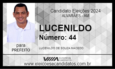 Candidato LUCENILDO 2024 - ALVARÃES - Eleições