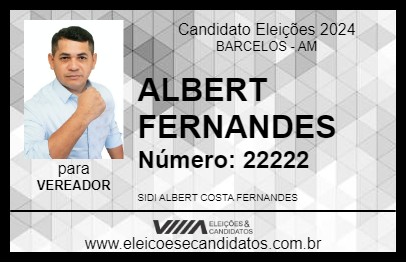 Candidato ALBERT FERNANDES 2024 - BARCELOS - Eleições