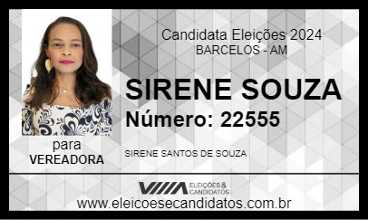 Candidato SIRENE SOUZA 2024 - BARCELOS - Eleições