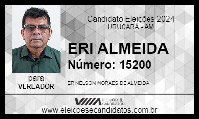 Candidato ERI ALMEIDA 2024 - URUCARÁ - Eleições