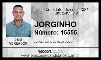 Candidato JORGINHO 2024 - URUCARÁ - Eleições