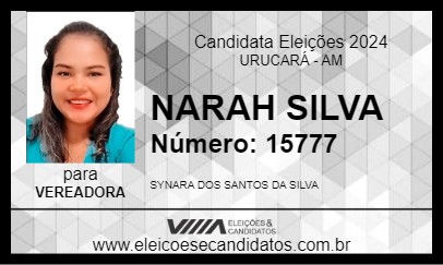 Candidato NARAH SILVA 2024 - URUCARÁ - Eleições