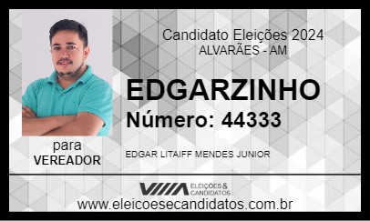 Candidato EDGARZINHO 2024 - ALVARÃES - Eleições