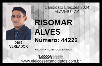 Candidato RISOMAR ALVES 2024 - ALVARÃES - Eleições