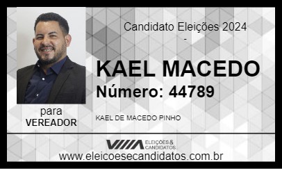 Candidato KAEL MACEDO 2024 - ALVARÃES - Eleições