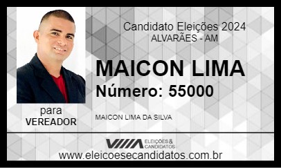 Candidato MAICON LIMA 2024 - ALVARÃES - Eleições