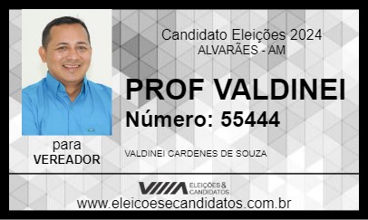 Candidato PROF VALDINEI 2024 - ALVARÃES - Eleições