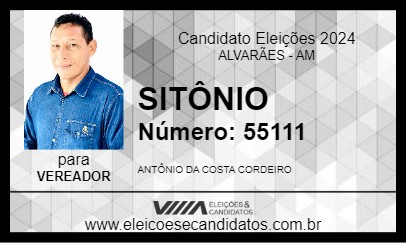 Candidato SITÔNIO 2024 - ALVARÃES - Eleições