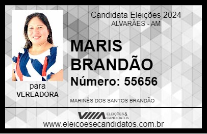 Candidato MARIS BRANDÃO 2024 - ALVARÃES - Eleições