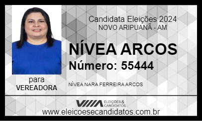 Candidato NÍVEA ARCOS 2024 - NOVO ARIPUANÃ - Eleições