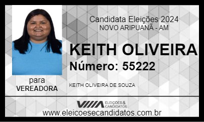 Candidato KEITH OLIVEIRA 2024 - NOVO ARIPUANÃ - Eleições