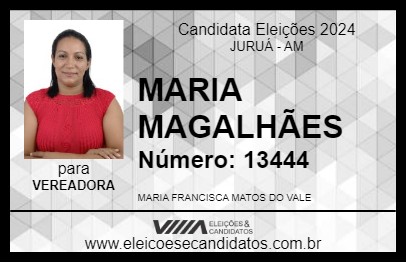 Candidato MARIA MAGALHÃES 2024 - JURUÁ - Eleições