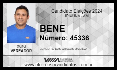 Candidato BENE 2024 - IPIXUNA - Eleições