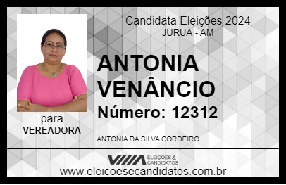 Candidato ANTONIA VENÂNCIO 2024 - JURUÁ - Eleições