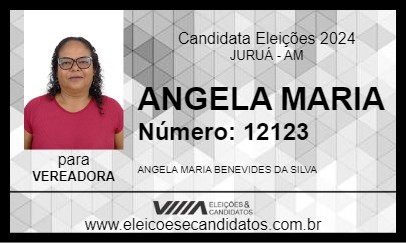 Candidato ANGELA MARIA 2024 - JURUÁ - Eleições