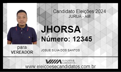 Candidato JHORSA 2024 - JURUÁ - Eleições