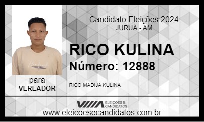 Candidato RICO KULINA 2024 - JURUÁ - Eleições