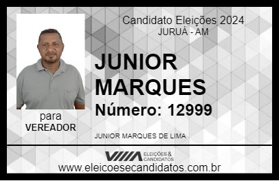 Candidato JUNIOR MARQUES 2024 - JURUÁ - Eleições