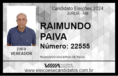 Candidato RAIMUNDO PAIVA 2024 - JURUÁ - Eleições