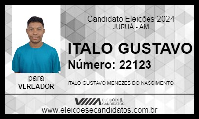 Candidato ITALO GUSTAVO 2024 - JURUÁ - Eleições