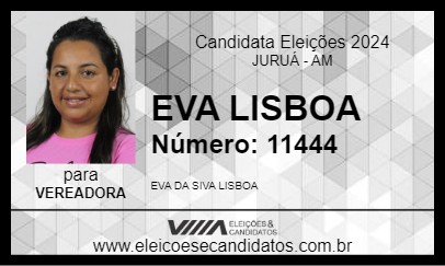 Candidato EVA LISBOA 2024 - JURUÁ - Eleições