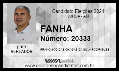 Candidato FANHA 2024 - JURUÁ - Eleições