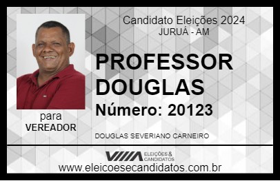 Candidato PROFESSOR DOUGLAS 2024 - JURUÁ - Eleições