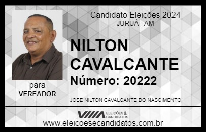 Candidato NILTON CAVALCANTE 2024 - JURUÁ - Eleições