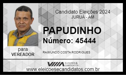 Candidato PAPUDINHO 2024 - JURUÁ - Eleições