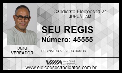 Candidato SEU REGIS 2024 - JURUÁ - Eleições