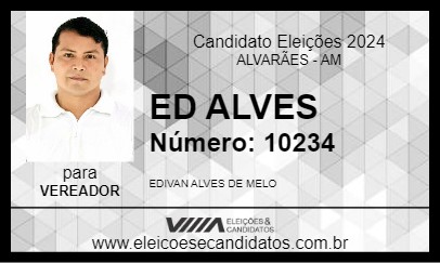 Candidato ED ALVES 2024 - ALVARÃES - Eleições