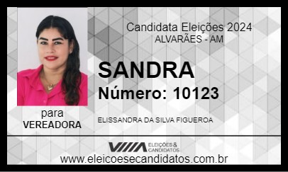 Candidato SANDRA 2024 - ALVARÃES - Eleições