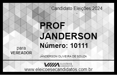 Candidato PROF JANDERSON 2024 - ALVARÃES - Eleições