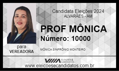 Candidato PROF MÔNICA 2024 - ALVARÃES - Eleições