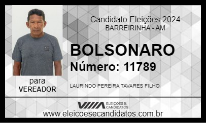 Candidato BOLSONARO 2024 - BARREIRINHA - Eleições