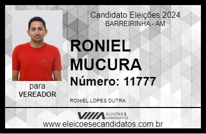 Candidato RONIEL MUCURA 2024 - BARREIRINHA - Eleições