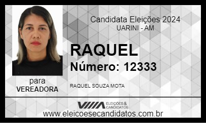 Candidato RAQUEL 2024 - UARINI - Eleições