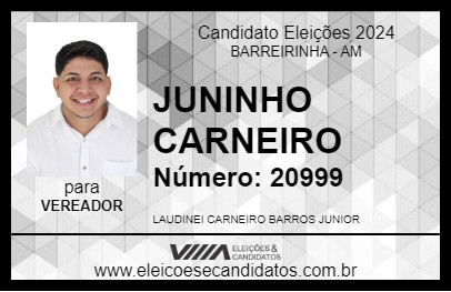 Candidato JUNINHO CARNEIRO 2024 - BARREIRINHA - Eleições