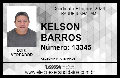 Candidato KELSON BARROS 2024 - BARREIRINHA - Eleições