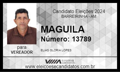 Candidato MAGUILA 2024 - BARREIRINHA - Eleições