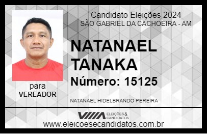 Candidato NATANAEL TANAKA 2024 - SÃO GABRIEL DA CACHOEIRA - Eleições