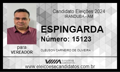 Candidato ESPINGARDA 2024 - IRANDUBA - Eleições